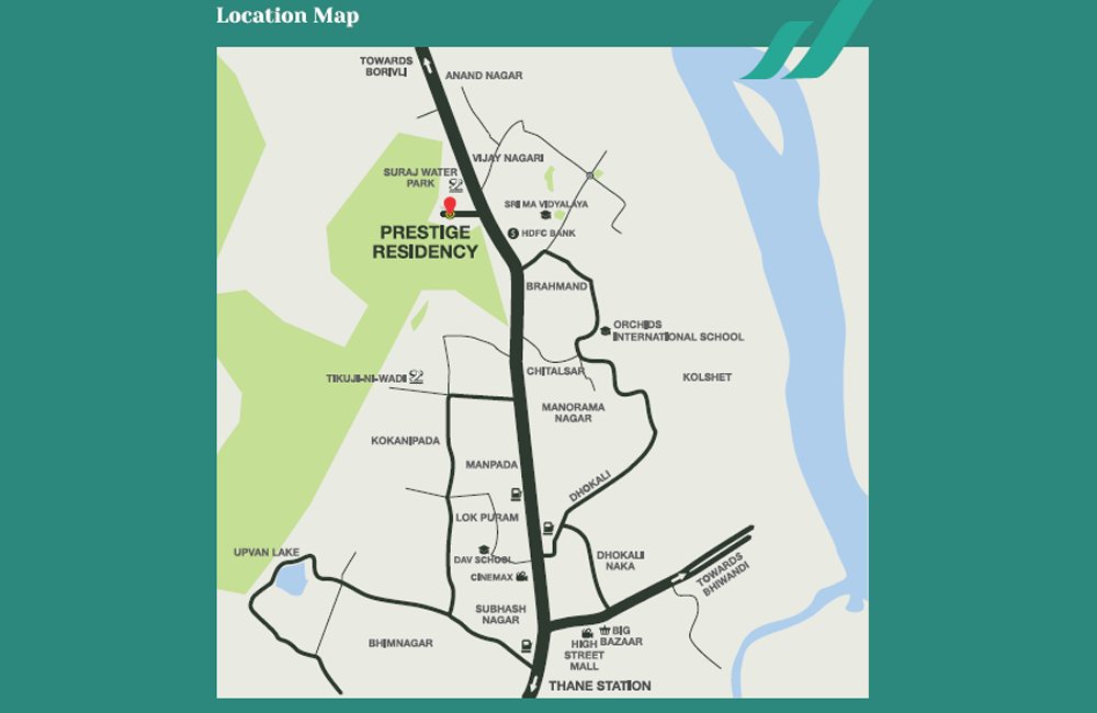 Silver Oak At Prestige Residency Location Map Image