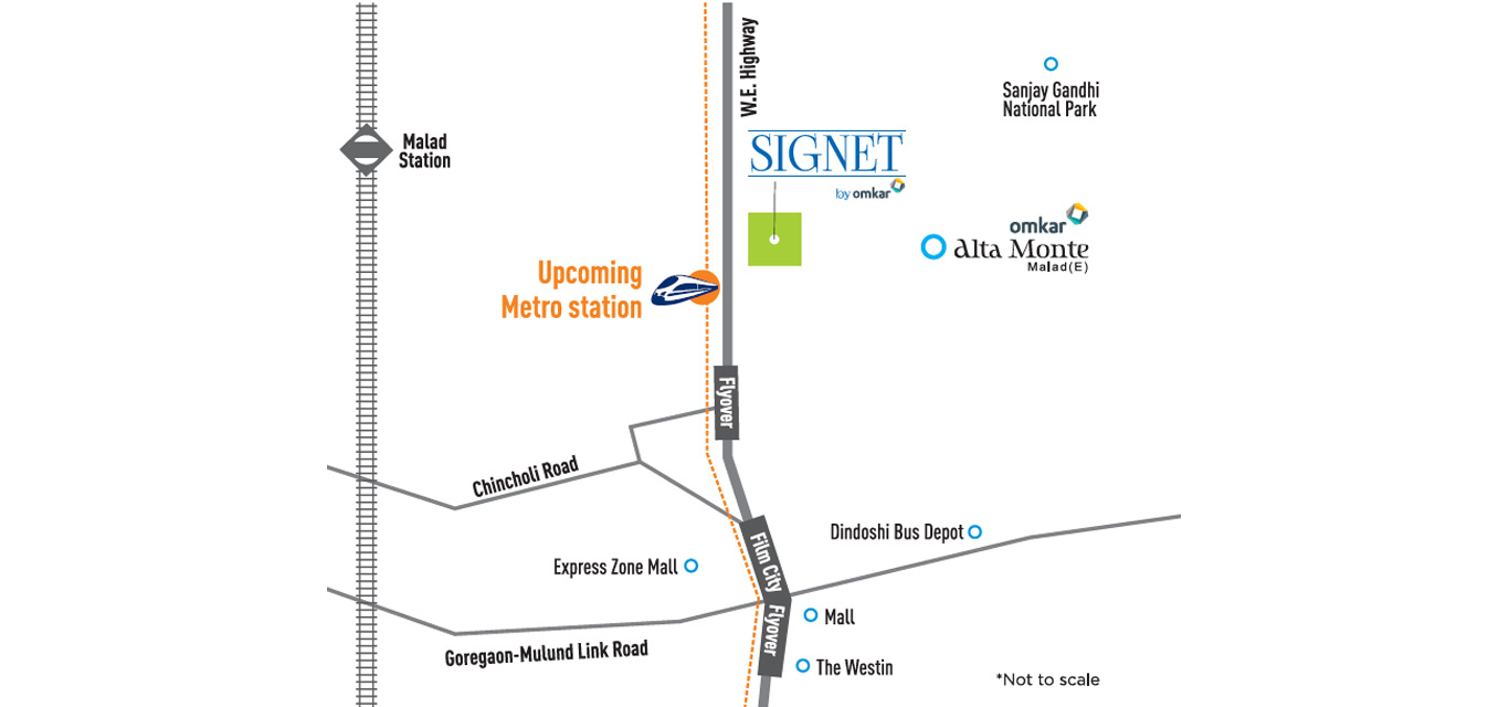 Omkar Signet Location Map Image