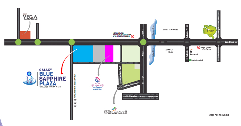 Galaxy Blue Sapphire Plaza Location Map Image