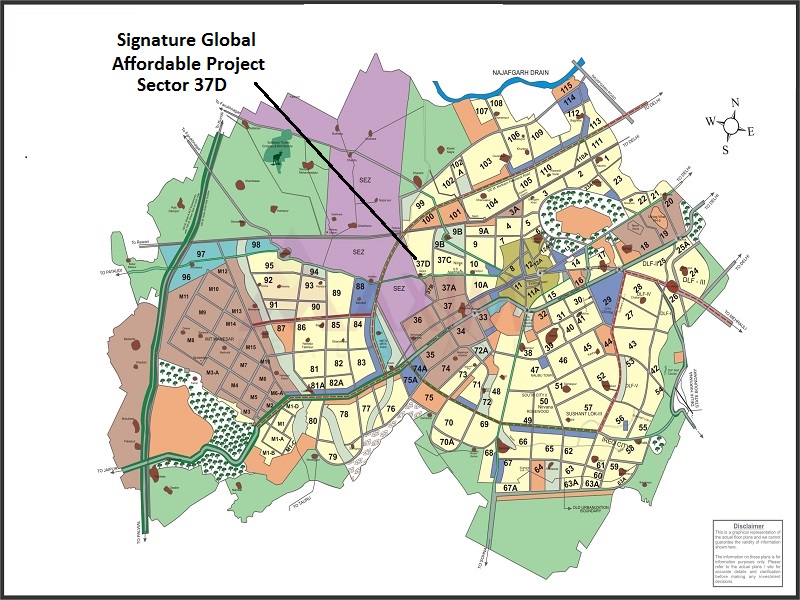 Signature Global The Millennia Location Map Image
