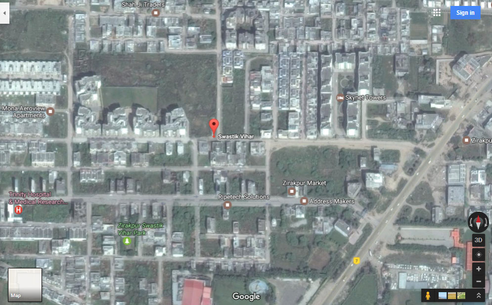 Sapphire Court Location Map Image