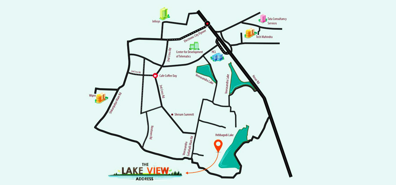 The Lake View Address Location Map Image