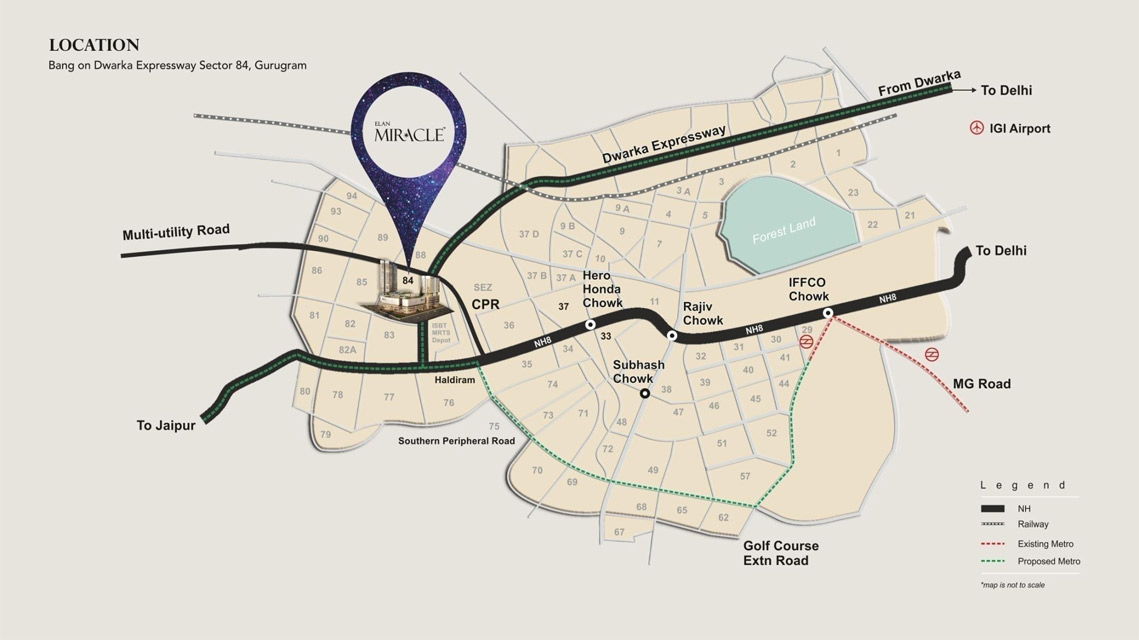 Elan Miracle Location Map Image