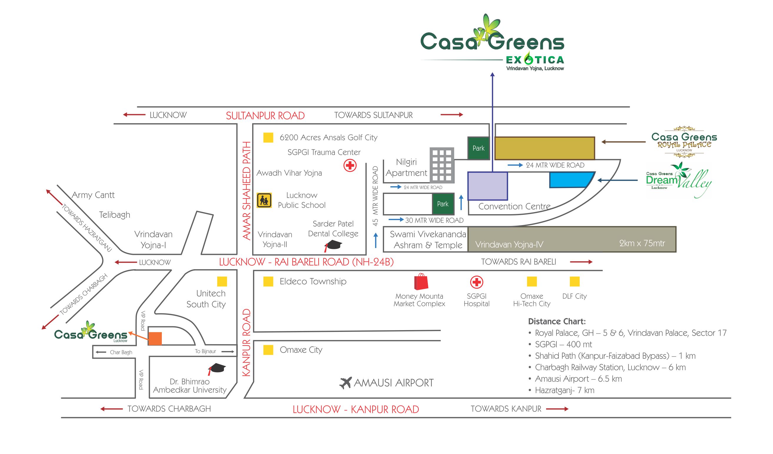 Casa Greens Exotica Location Map Image