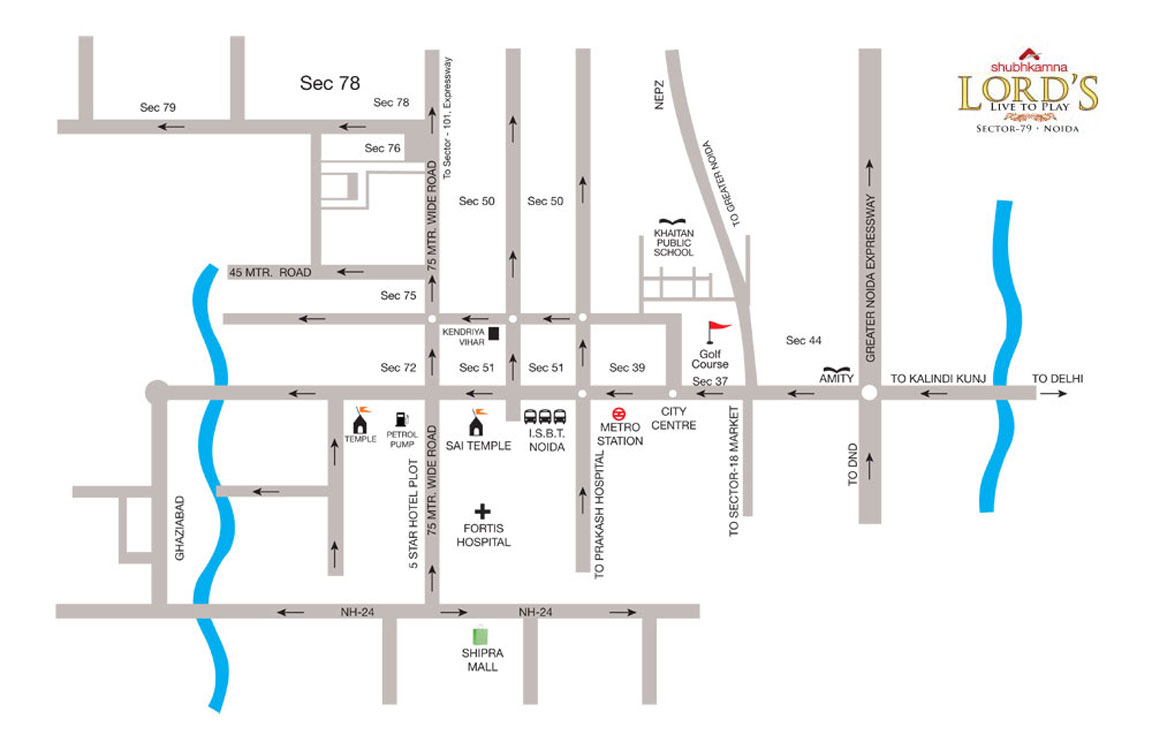 Shubhkamna Lords Location Map Image