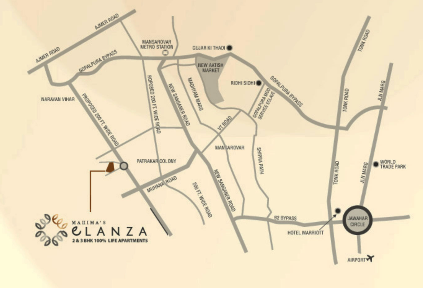 Mahima Elanza Location Map Image