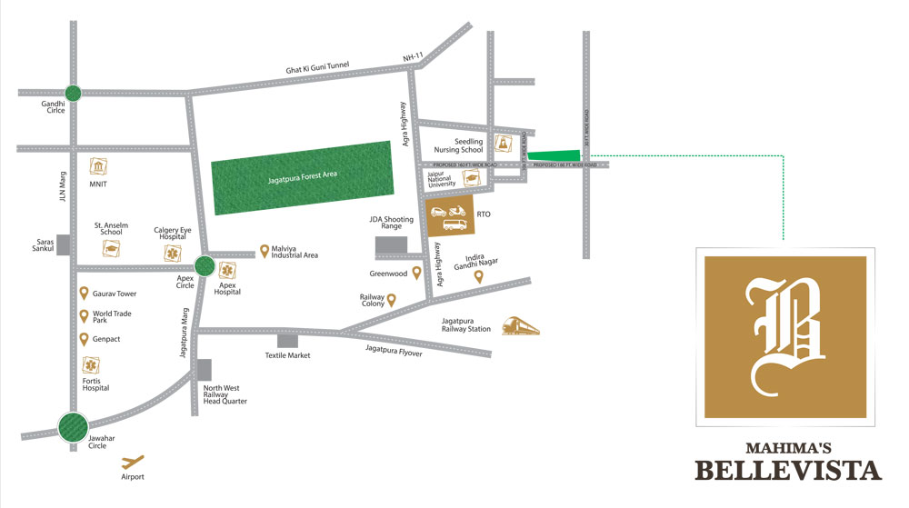 Mahima Bellevista Location Map Image