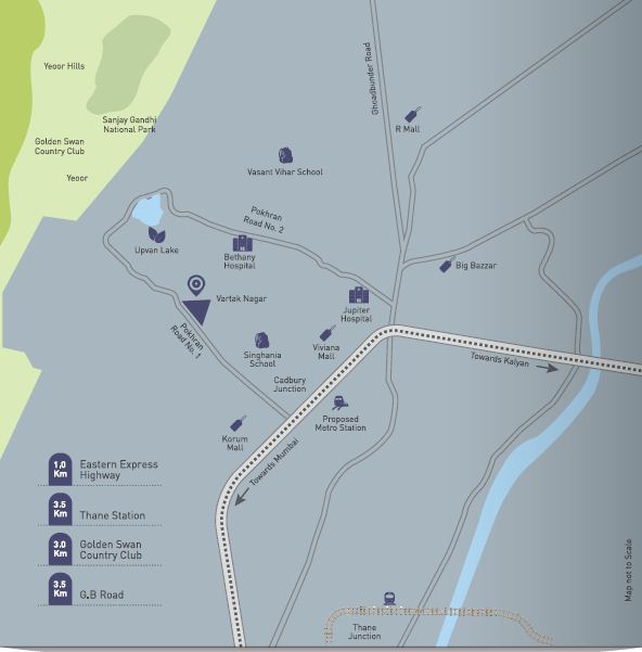 Puraniks Omega Royale Location Map Image