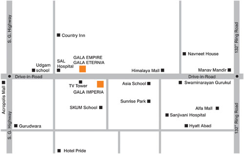Gala Empire Location Map Image
