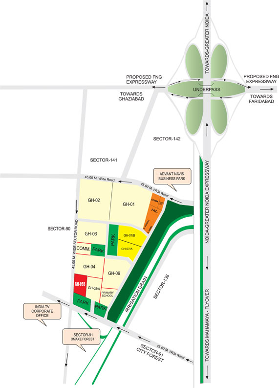 Shubhkamna Techomes Location Map Image