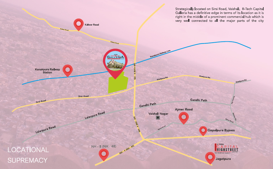 Capital Galleria Location Map Image