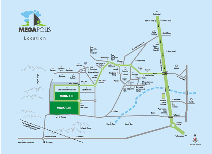 Kumar Megapolis Location Map Image