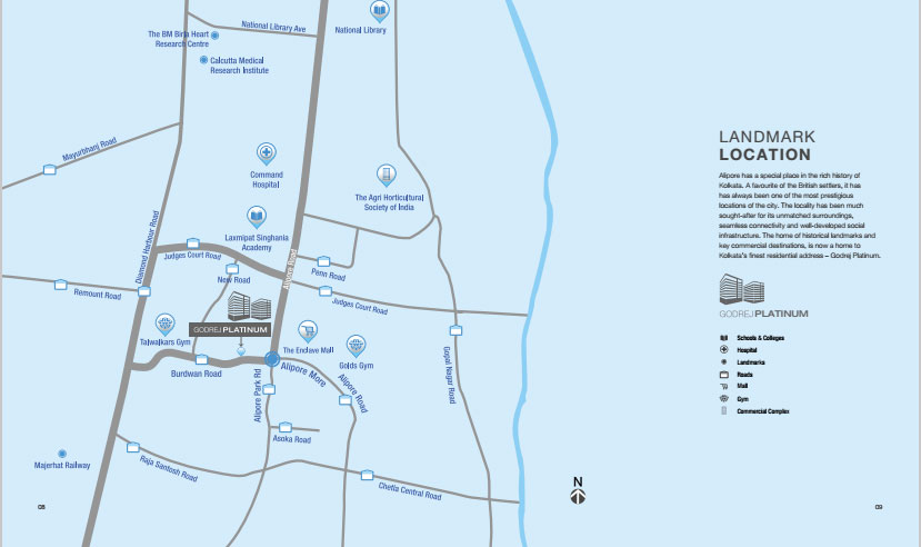 Godrej Platinum Kolkata Location Map Image