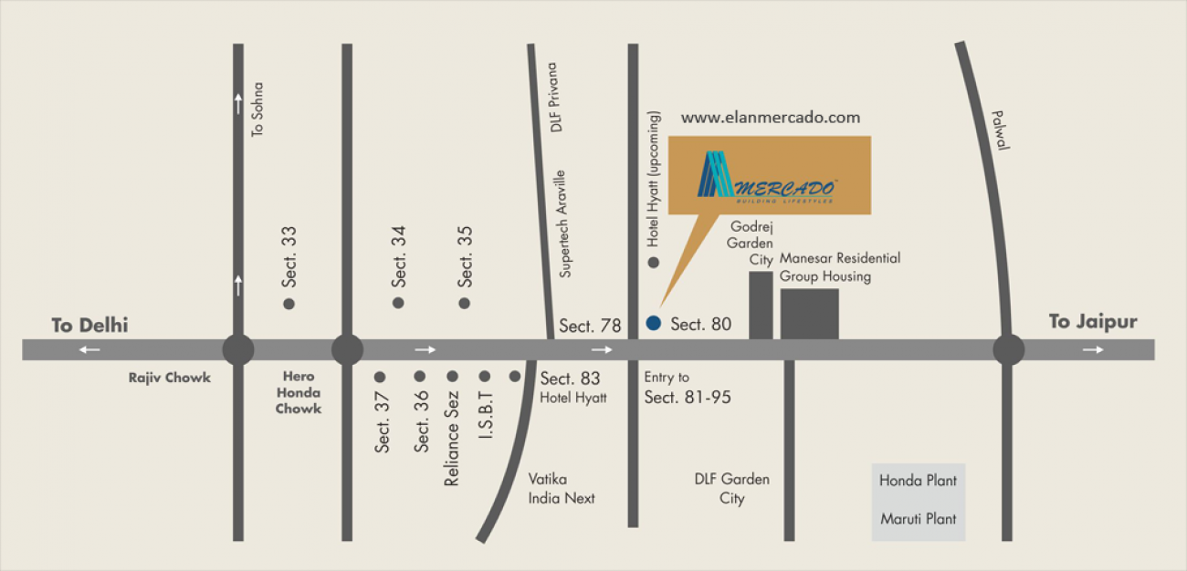 Elan Mercado Location Map Image