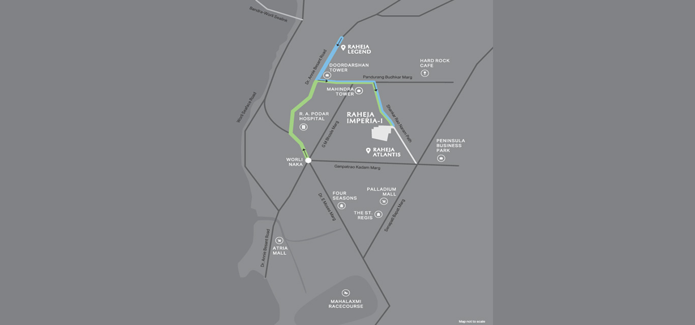 Raheja Imperia 1 Location Map Image