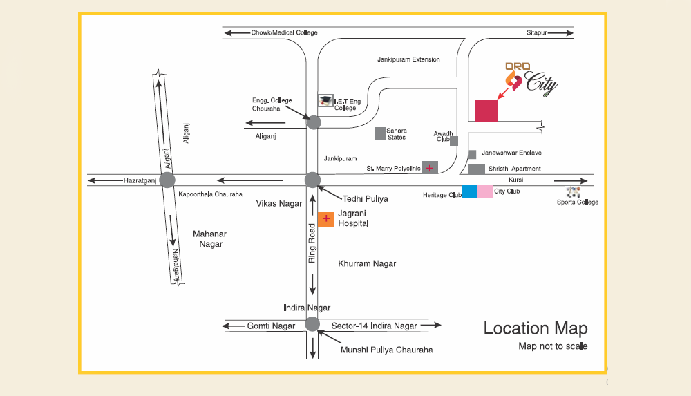 Oro City Location Map Image