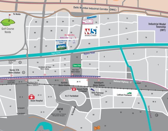 Omaxe Royal Residency Location Map Image