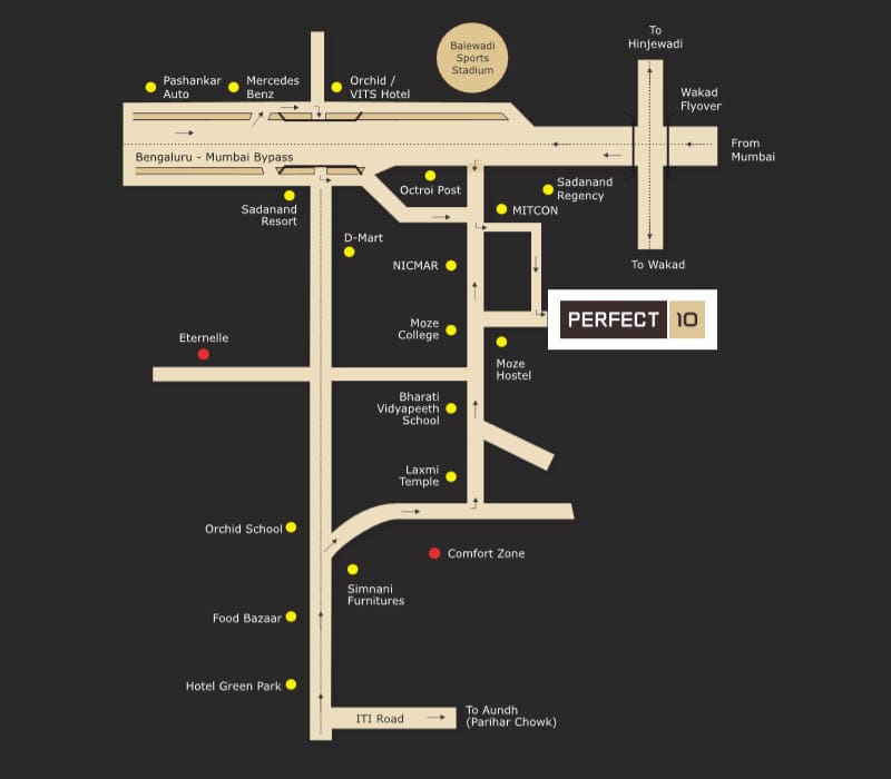 Shagun Perfect 10 Location Map Image