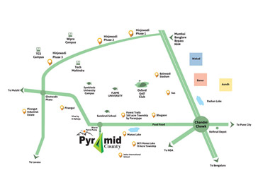 Pyramid County Location Map Image