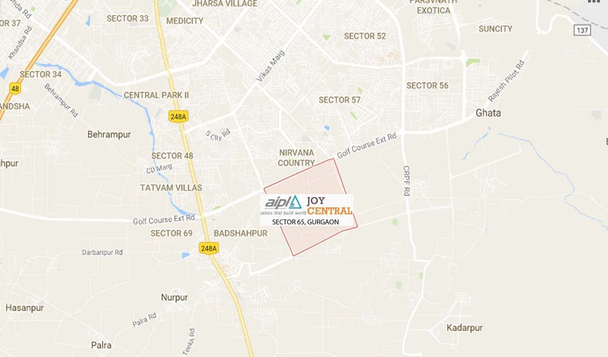 Aipl Joy Central Location Map Image