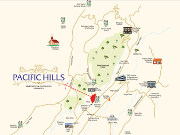 Pacific Hills Location Map Image