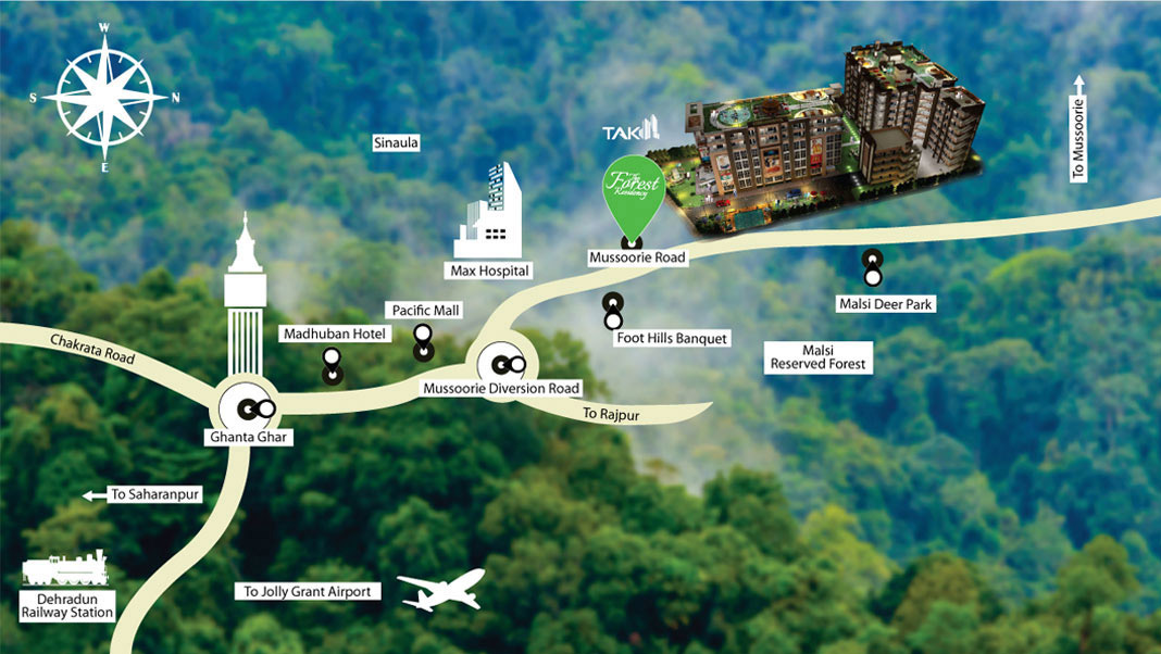 The Forest Residency Location Map Image
