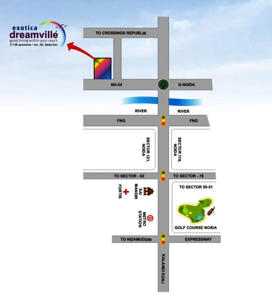Exotica Dreamville Location Map Image