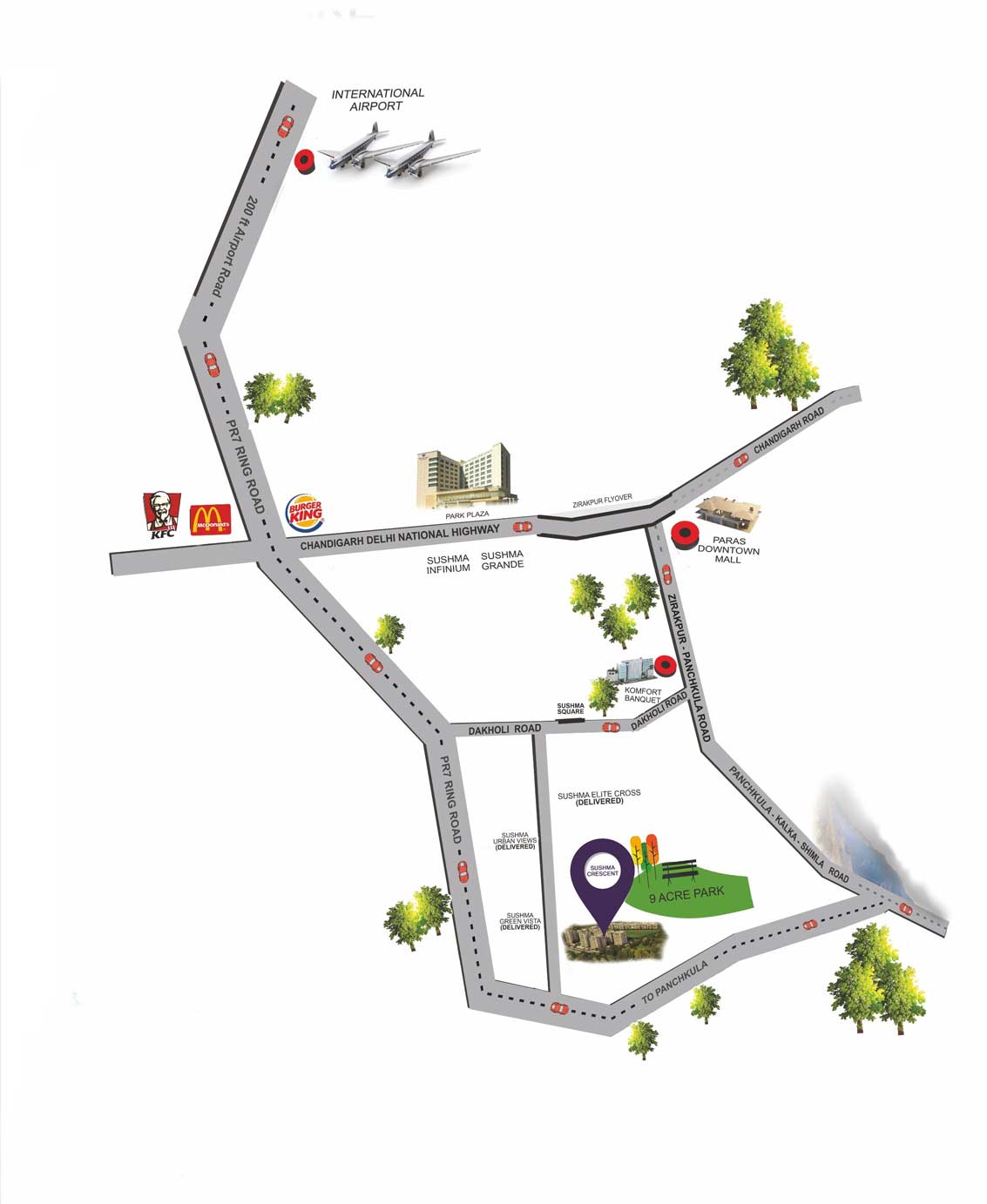 Sushma Crescent Location Map Image