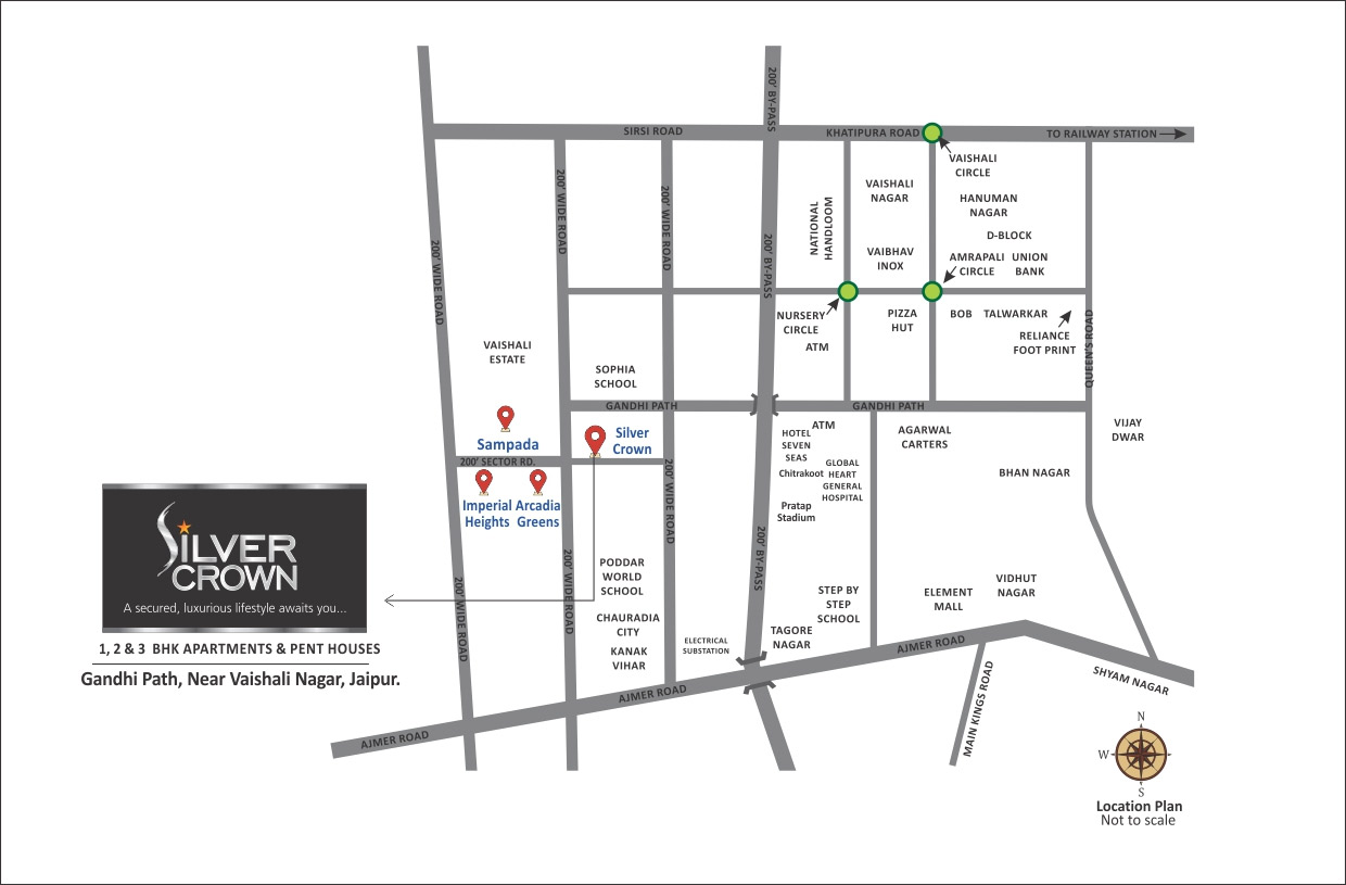 Vardhman Silver Crown Location Map Image