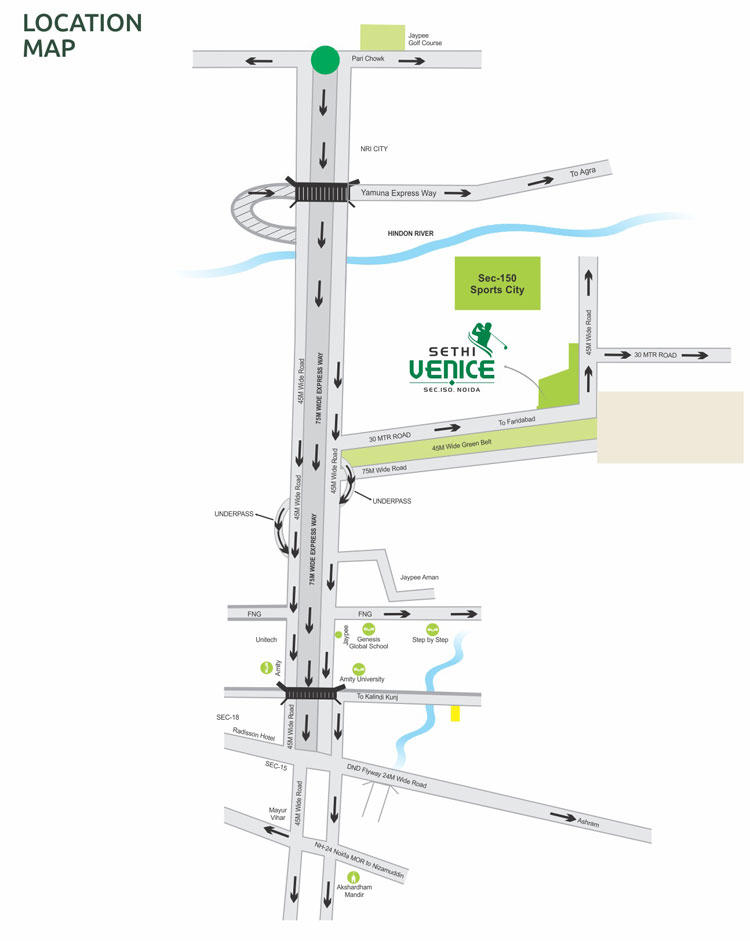 Sethi Venice Location Map Image