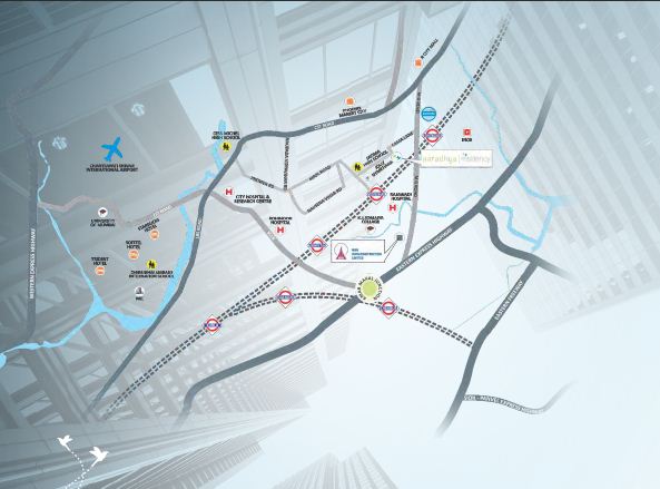 Aaradhya Residency Location Map Image