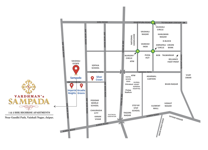 Vardhman Sampada Location Map Image