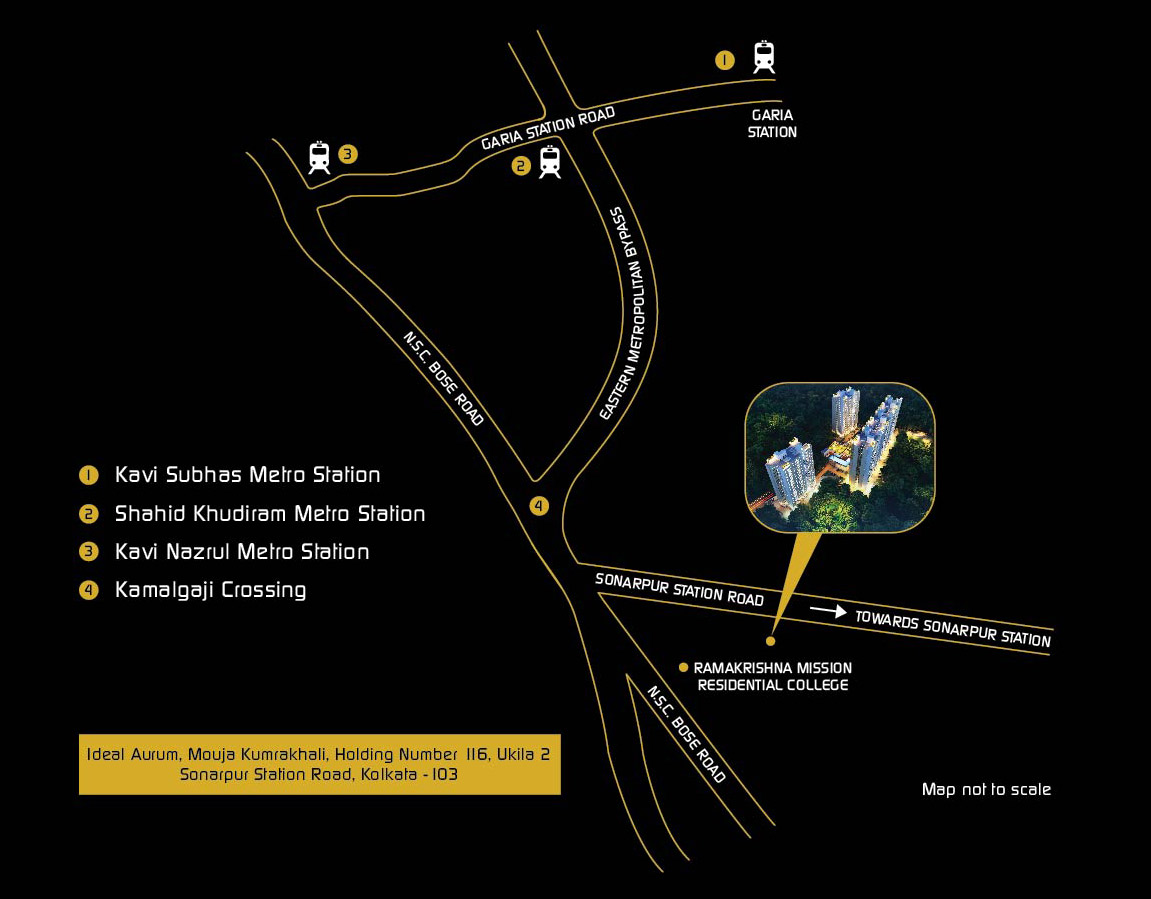 Ideal Aurum Location Map Image