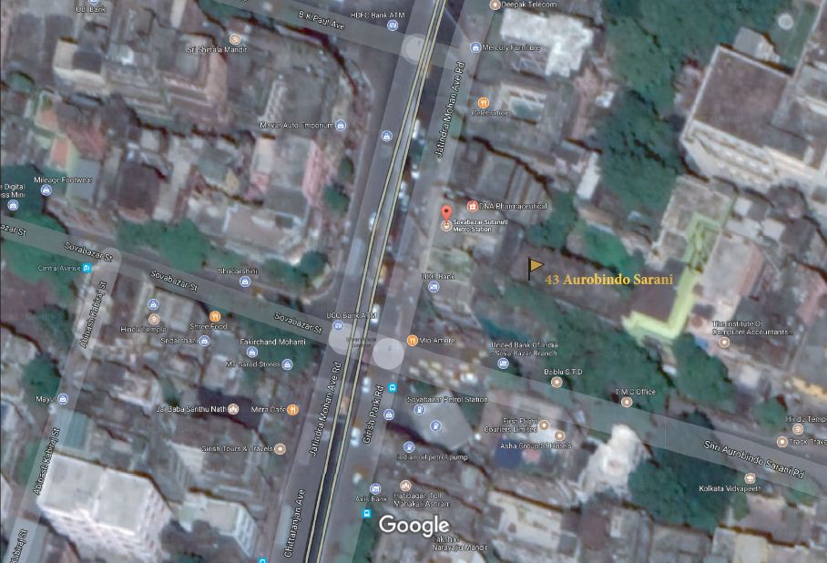 43 Aurobindo Sarani Location Map Image