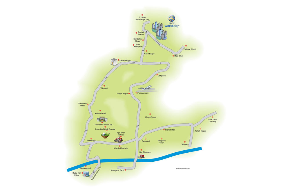 Pride World City Kingsbury Location Map Image