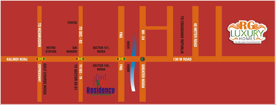 RG Luxury Homes Location Map Image