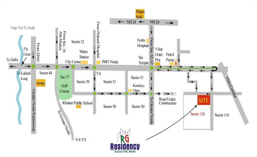 RG Residency Location Map Image