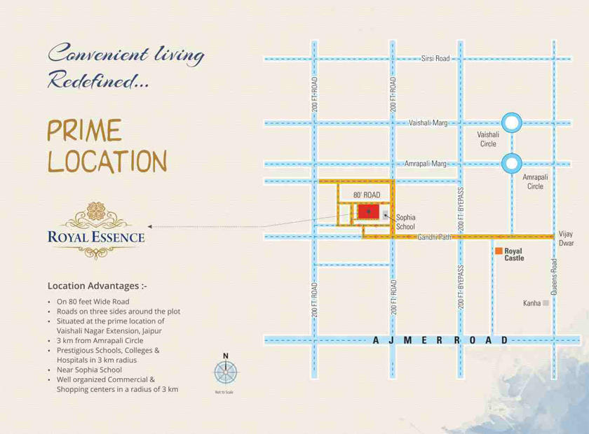 Royal Essence Location Map Image