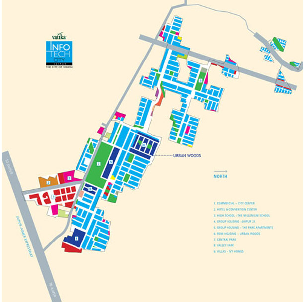 Vatika jaipur 21 Location Map Image