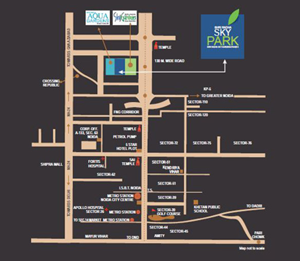 Shri Radha Sky Park Location Map Image