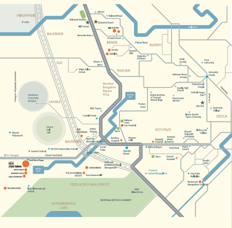 Skyi Star Town Location Map Image