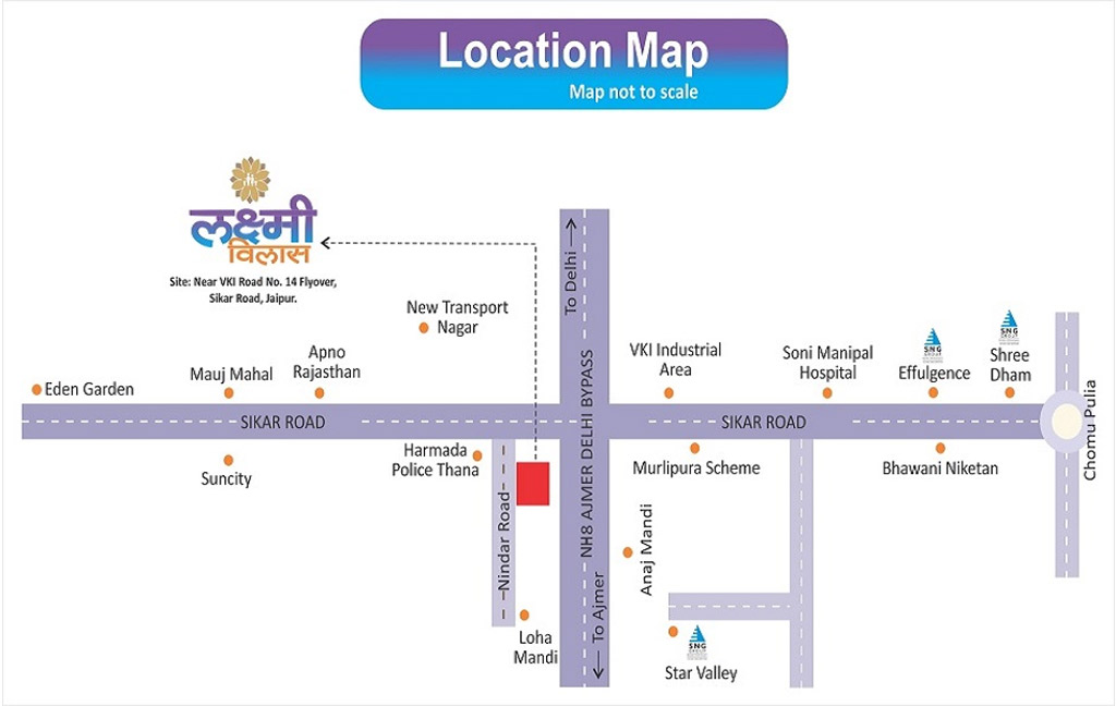 Laxmi Villas Location Map Image
