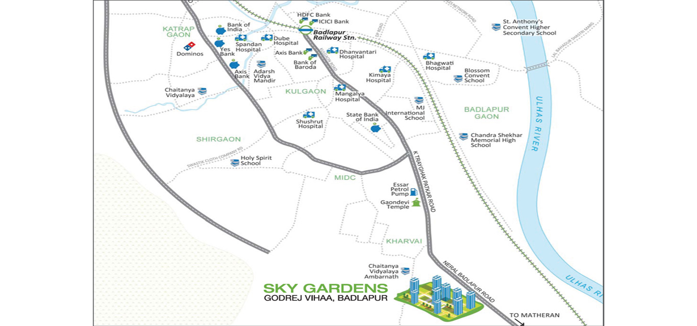 Godrej Sky Gardens Location Map Image