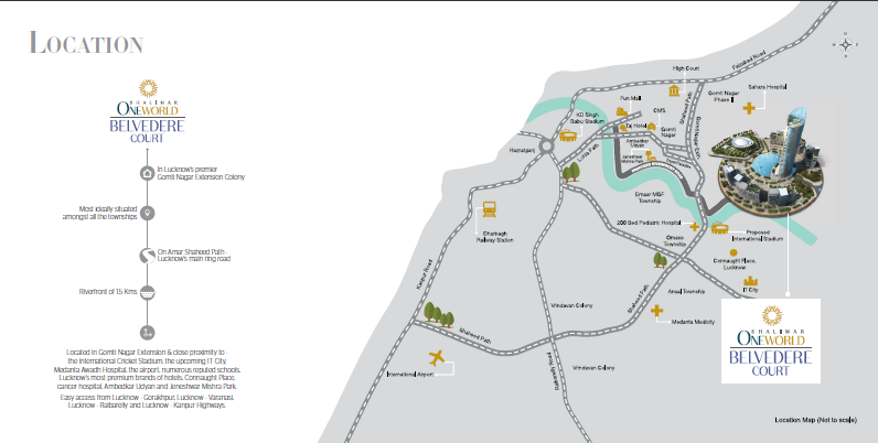 Shalimar Belvedere Court 3 Location Map Image