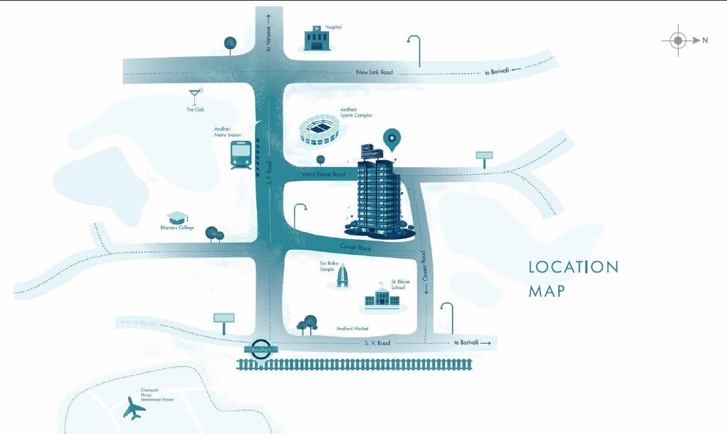 Ozone The Gateway Location Map Image