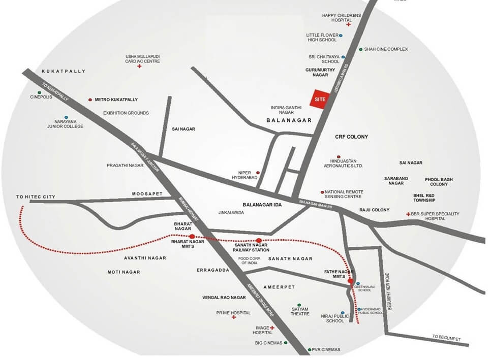 A2A Life Spaces Location Map Image