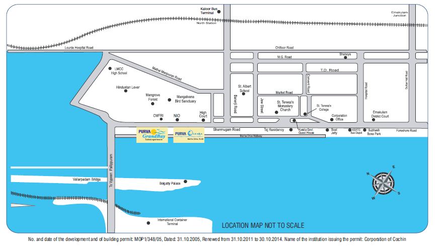 Purva Grandbay Location Map Image