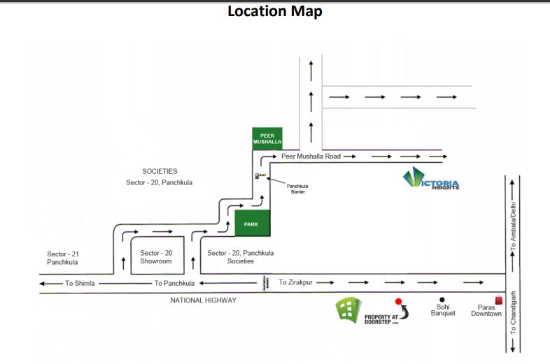 Victoria Heights Location Map Image