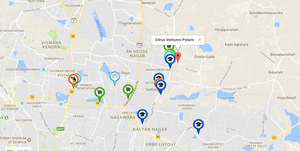 Citrus Polaris Location Map Image