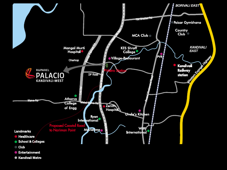 Ruparel Palacio Location Map Image